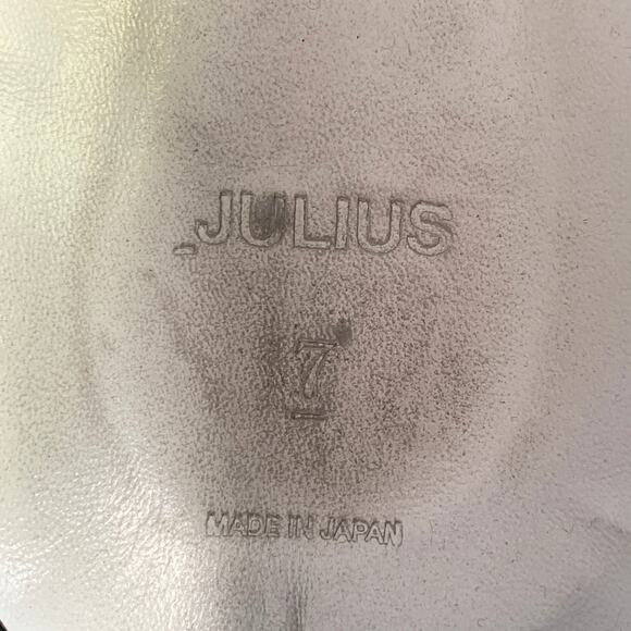 JULIUS_7 Size 9.5 Brown Black Suede Chunky Tread Sole Loafers - Picture 7 of 8